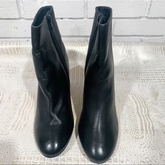 Asos Women’s Resilient Leather Heeled Black Boots - Picture 8 of 11